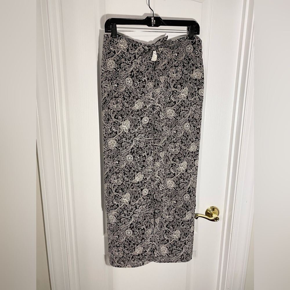Vintage WHBM Tie Waist Pencil Maxi Sarong USA MADE XXS White House Black Market